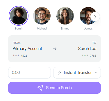 Quick Transfer widget